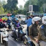 A road safety rally was held in Dehradun.