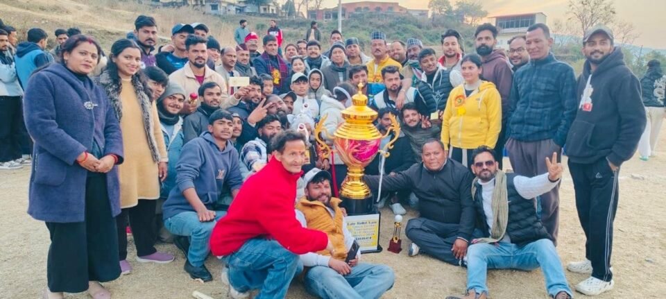 Golden Boys won the Late Rohit Wani Memorial Cricket Cup.