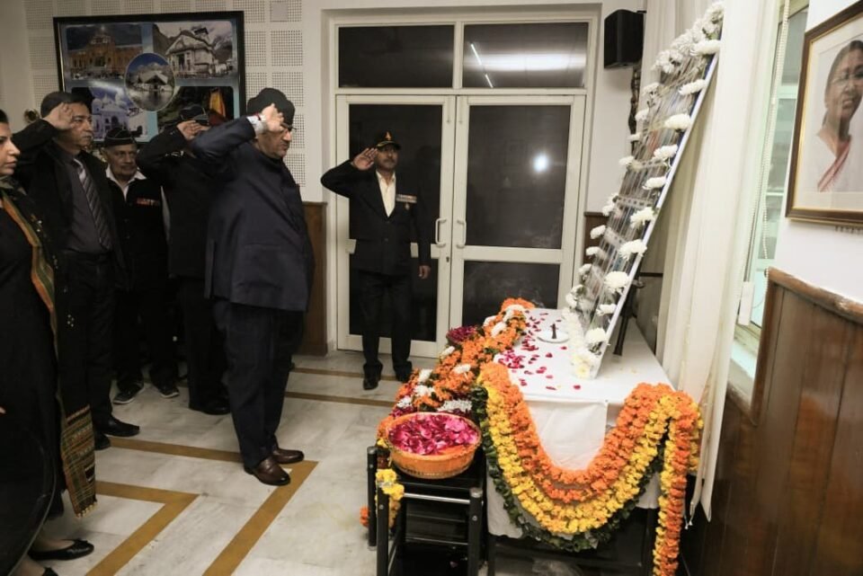 Minister Ganesh Joshi paid tribute to the martyred soldiers on the seventh anniversary of the Pulwama terror attack.