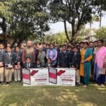 Students of Edify World School learned the intricacies of handloom and handicrafts.