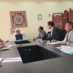 The departmental minister took a joint review meeting of the Higher Education and School Education Departments.