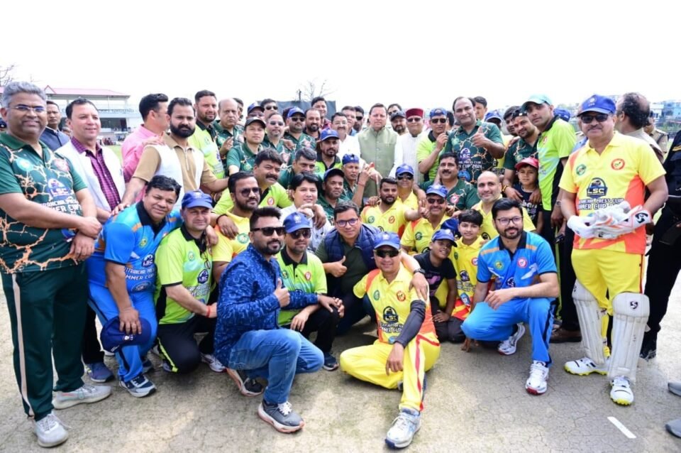 CM Dhami formally inaugurated the Manjul Singh Manjila Memorial Inter-Cricket Tournament, organized by the Uttaranchal Press Club.