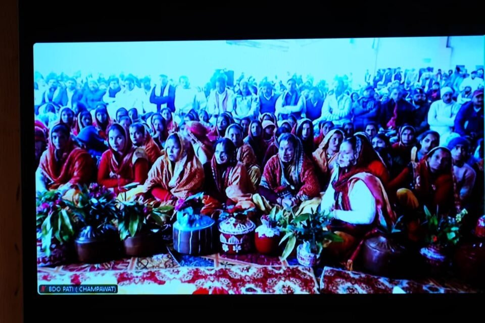 CM Dhami virtually addressed the foundation stone laying ceremony for the reconstruction of the temple held at Varahi Dham, Devidhura (Champawat).