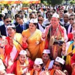 Holi colours shine at CM residence amidst the tunes of folk songs