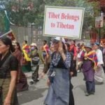 Regional Tibet Women's Association organized a peace march.