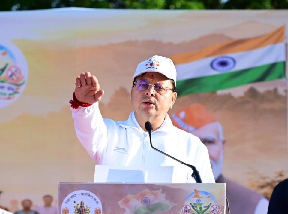 Chief Minister Pushkar Singh Dhami flags off “Run for Awareness” rally