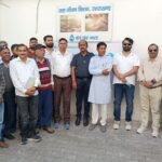 Contractors staged a sit-in protest at the Jal Jeevan Mission office.