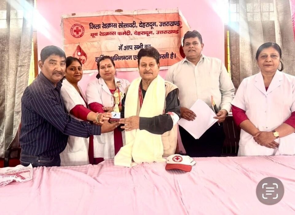 Dr. Anil Verma Honored for Donating Blood 155 Times
