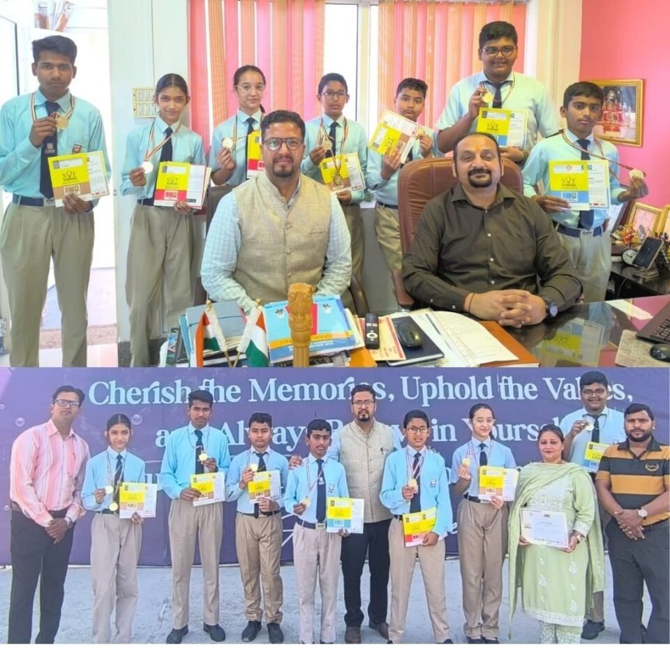 Students won gold medals in various subjects at the SOF Olympiad.