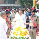 A massive crowd turned out for the final journey of former Chief Minister Major General Bhuwan Chandra Khanduri (Retd.).