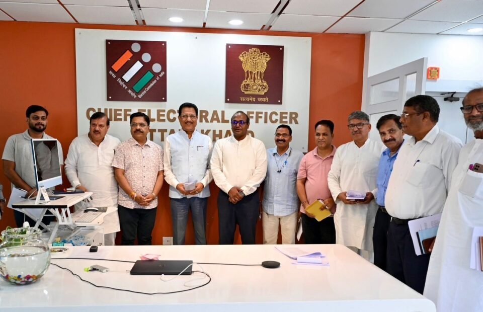 Chief Electoral Officer held a meeting with political parties regarding SIR.