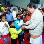 Chief Minister Dhami Attends Himadri Ice Rink's First Anniversary Event