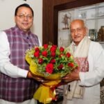 Chief Minister Dhami Congratulates Bhagat Singh Koshyari on Padma Bhushan Honour