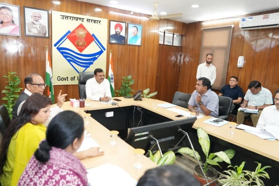 Meeting of the State-Level Implementation and Monitoring Committee regarding PM POSHAN held under the chairmanship of the Chief Secretary.