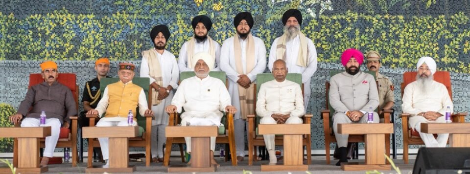 Shabad Kirtan and meditation at Kanha Shanti Vanam united people of all faiths on the occasion of the 350th martyrdom anniversary of Guru Tegh Bahadur Ji.