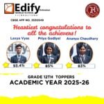 Students of Edify World School, Dehradun, Excel in CBSE Class 12 Examinations; Lakshya Vyas Emerges as School Topper.