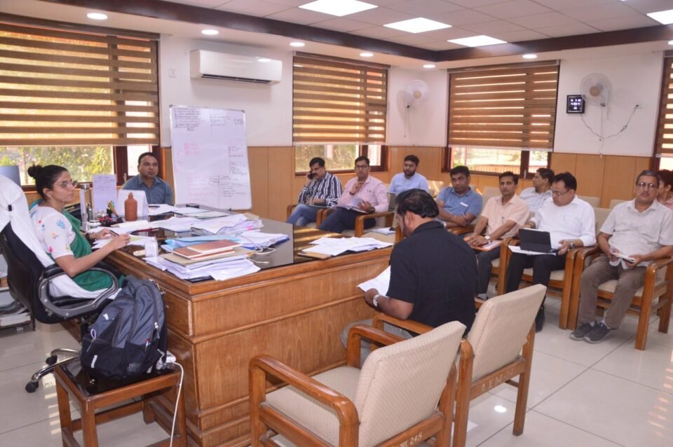 The Mela Officer reviewed the construction works for Kumbh 2027.
