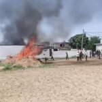 BJP leader killed in a violent clash stemming from a water dispute in Sahaspur; four accused arrested.