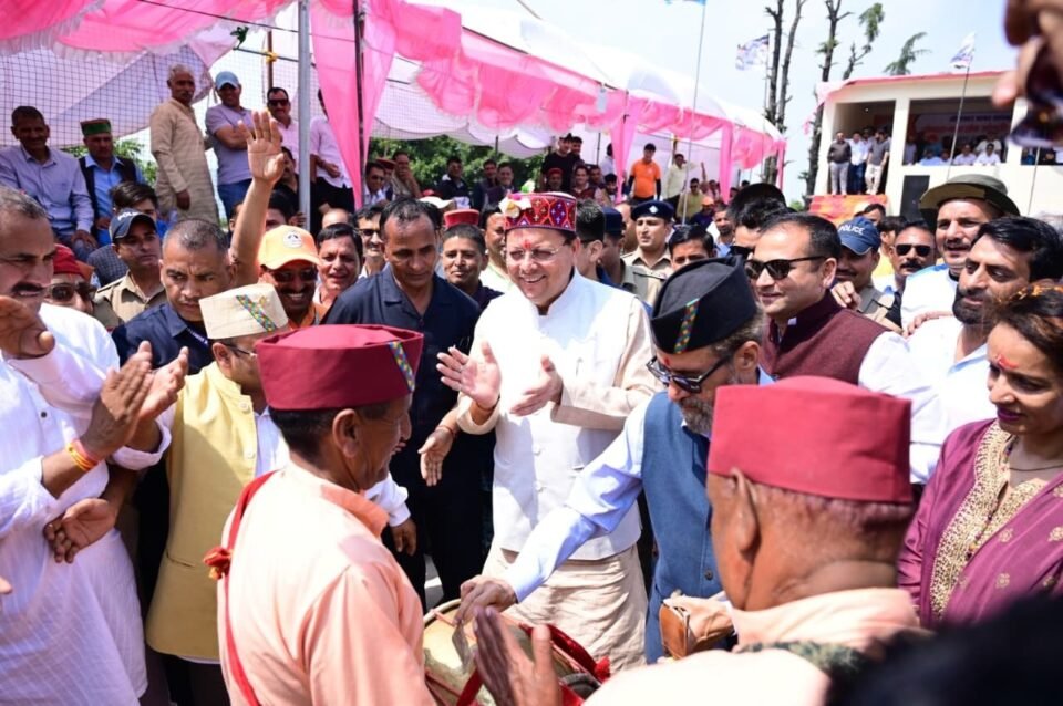 CM Dhami participated in the Jaunsar-Bawar Folk Cultural Festival and Sports Event-2026.