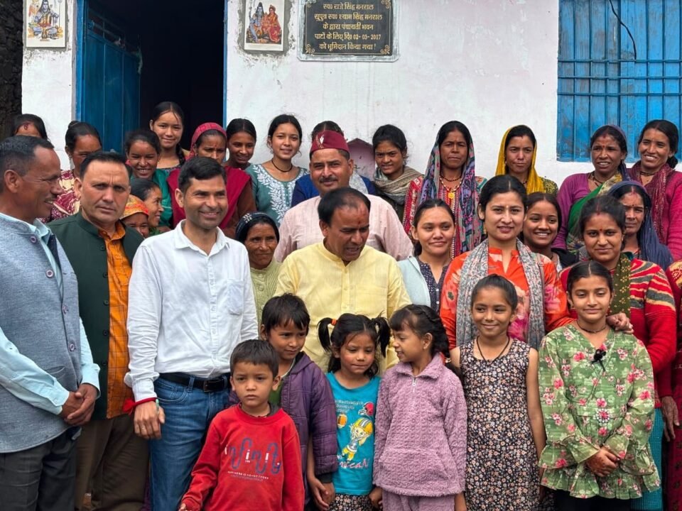 Cabinet Minister Dr. Dhan Singh Rawat on a two-day visit to the Kumaon division.