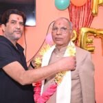District Pharmacy Officer Naveen Chandra Joshi was given a retirement farewell at CHC Bhikiasain as well, following the one held in Almora.