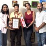 Dr. Anil Verma honored with the Dr. Karl Landsteiner Blood Donation Krantiveer Award.