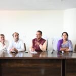 Minister Ganesh Joshi reviewed development works with officials from various departments in Mussoorie.