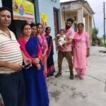 Polio drops administered to children under the National Pulse Polio Campaign.