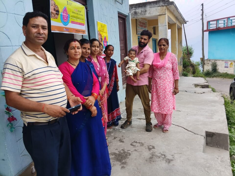 Polio drops administered to children under the National Pulse Polio Campaign.