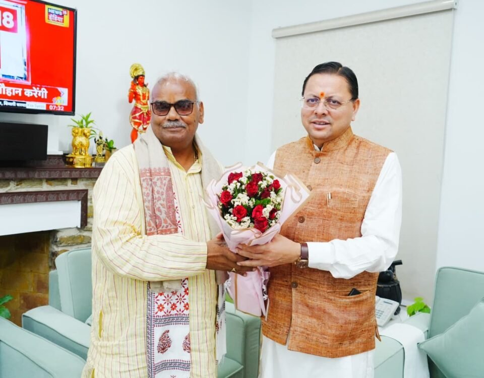 Rajasthan Cabinet Minister Madan Dilawar paid a courtesy visit to Chief Minister Pushkar Singh Dhami.