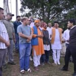 The District Magistrate and the MLA inspected the under-construction roadways workshop and the site proposed for the bus terminal.