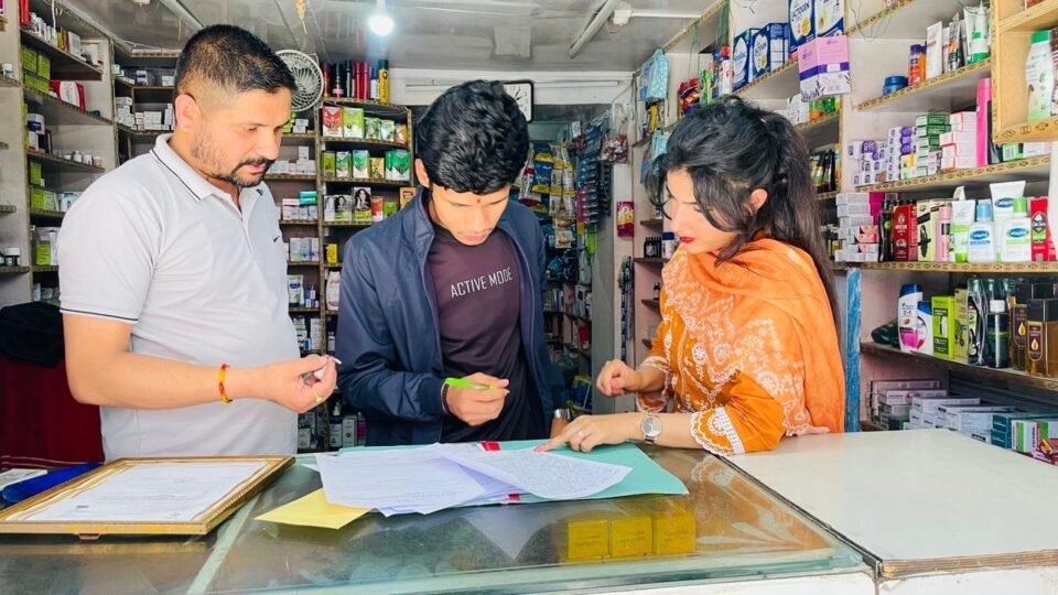 The Drug Inspector of Almora conducted surprise inspections in various areas.