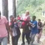 Three mountain villages face the same plight; patients were transported to the hospital on dolis (litters) and charpais (cots).