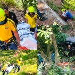 Vehicle plunges into gorge near Winsar Sauni; two dead; bodies lay in the gorge overnight; information received today, Tuesday.
