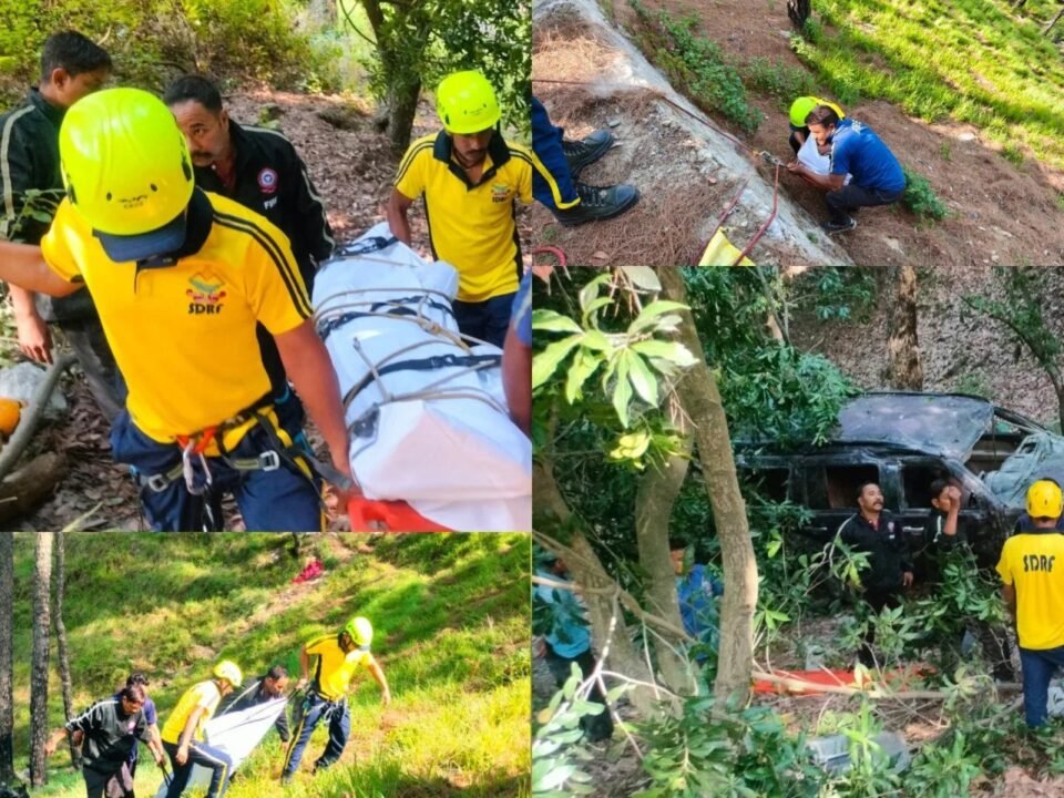 Vehicle plunges into gorge near Winsar Sauni; two dead; bodies lay in the gorge overnight; information received today, Tuesday.