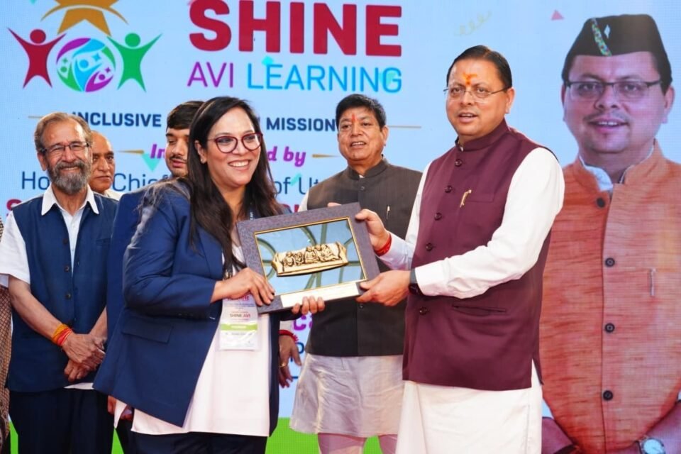 CM Dhami launches Shine Avi Learning's Inclusive Education Mission-2030