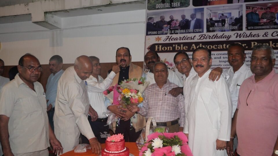 Global recognition for 33 years of social service Cedar Brook University (USA) has honored Advocate Dr. Pankaj Holkar with an honorary doctorate.