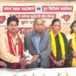Many blood donors, including the distinguished donor Anil Verma, honored.