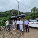 PWD Minister Maharaj conducted a surprise inspection of the Mussoorie-Kolhukhet-Pani Wala Bend road.