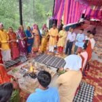 Padma Purana Katha concluded with Yagya, Havan, Cow Donation, Kanya Poojan and Bhandara.