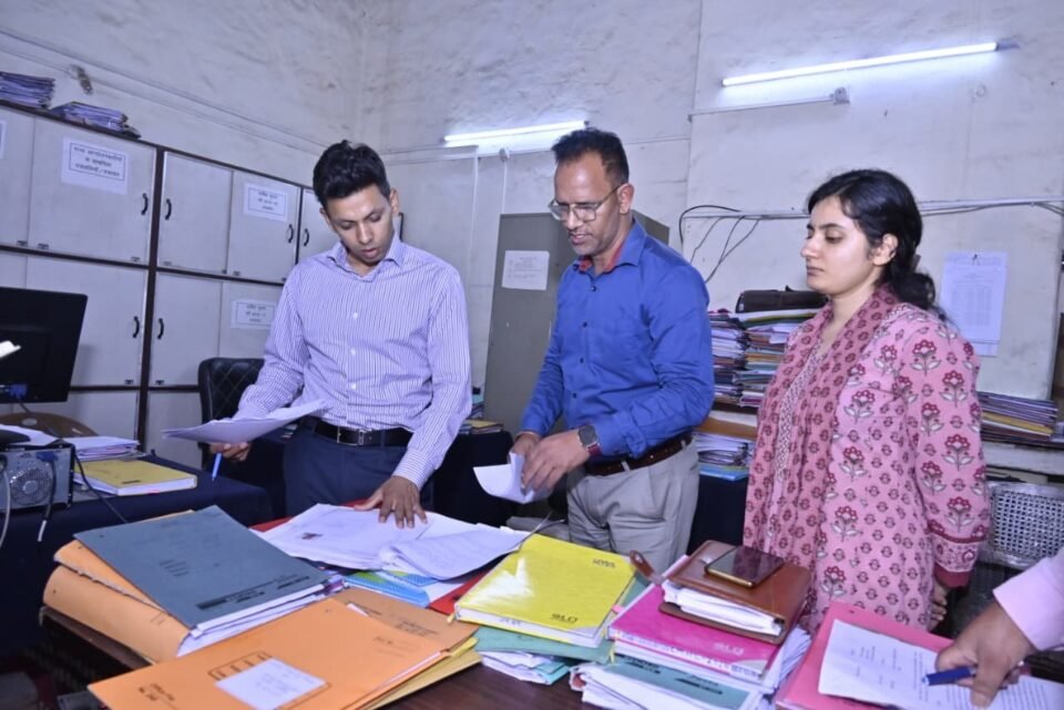 The District Magistrate inspected the Ranikhet Tehsil.