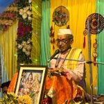 The recitation of the Padma Purana continues for the second day at the ancient Siddheshwar Mahadev temple in Bharsoli.