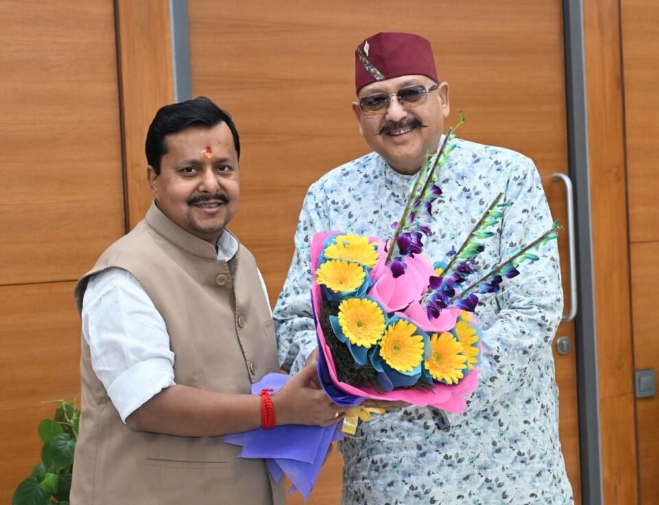 Maharaj paid a courtesy call on BJP National President Nitin Nabin.