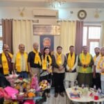 Uttaranchal Punjabi Mahasabha accorded a grand reception to BJP National Vice President Tirath Singh Rawat.