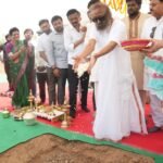 Gurudev Sri Sri Ravi Shankar laid the foundation stone for the EBG Group's Integrated Wellness Center.
