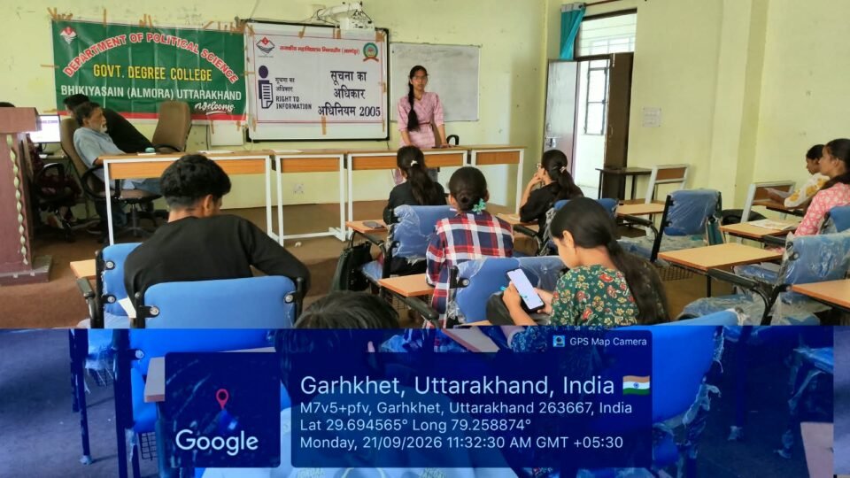 Debate competition organized at the college to mark RTI Week.