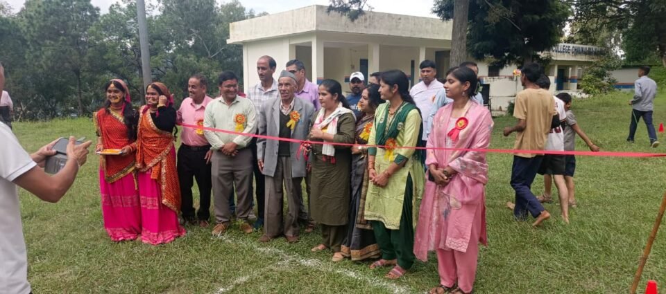 Inauguration of the sports competition by local public representatives