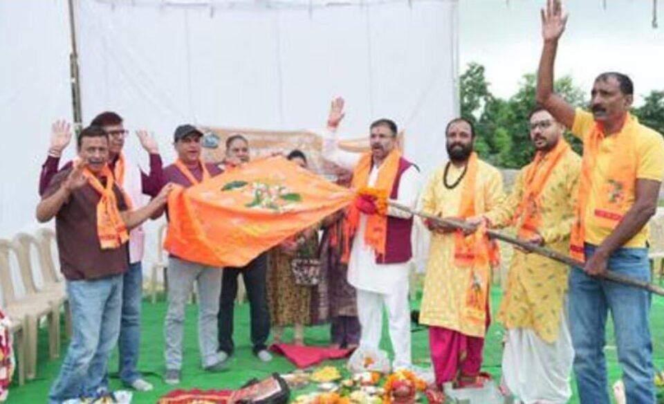 Ramlila Festival 2026 kicks off in Doon with the installation of the Hanuman flag.
