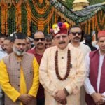 Religious Affairs Minister Satpal Maharaj arrived at Pashmi village in Shillai, Sirmaur.