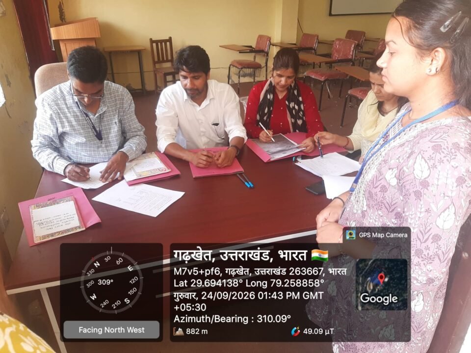 Student union election nomination process concluded peacefully at Dr. Pratap Bisht Government College, Bhikiasain.